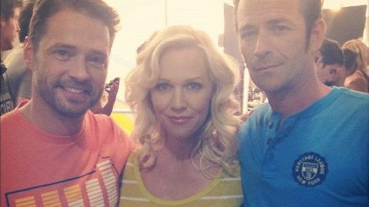 Jason Priestley, Jennie Garth e Luke Perry